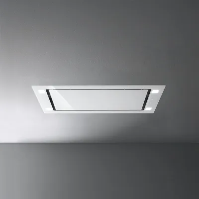 Falmec Cappa a soffitto Sirio finitura vetro bianco da 90 cm - Senza motore - IN PROMOZIONE CON VOUCHER FINO AL 6/07