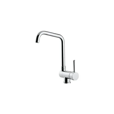 Foster Miscelatore monocomando con canna girevole e abbattibile 8523 000 finitura ottone cromato