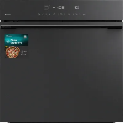 PRONTA CONSEGNA - Hisense Forno pirolitico multifunzione Hi6 HO66MBPIZZACHEF finitura nero opaco da 60 cm