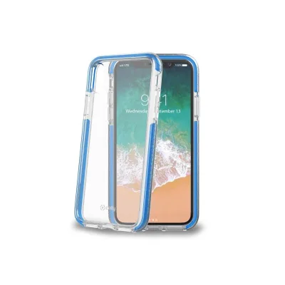 CELLY HEXAGON COVER IPHONE XS/X LIGHTBLUE HEXAGON900LB