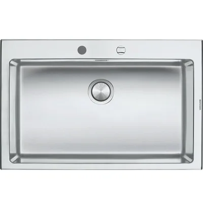 Barazza Lavello una vasca B_OPEN 1LBO81 finitura inox satinato da 79x51 cm