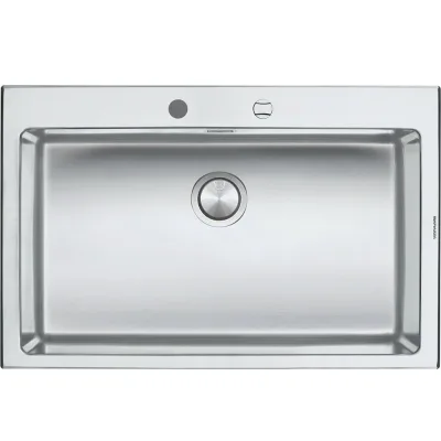 PRONTA CONSEGNA - Barazza Lavello una vasca B_OPEN 1LBO81 finitura inox satinato da 79x51 cm - IN PROMOZIONE FINO AL 5/09