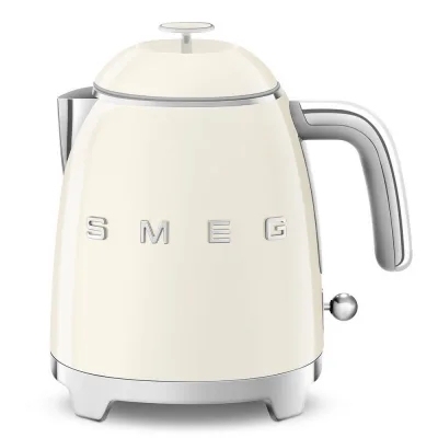 Smeg Mini bollitore KLF05CREU finitura panna con logo Smeg 3D - IN PROMOZIONE FINO AL 30/06