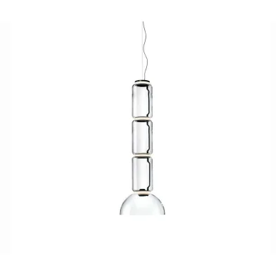 Flos Lampada a sospensione Noctambule Suspension 3 Low Cylinder Bowl finitura nero