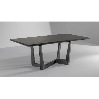 Bonaldo Tavolo fisso Art con struttura in metallo e piano a scelta da 160x90 cm