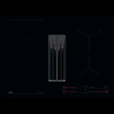 AEG Piano cottura a induzione con cappa filtrante integrata NCH 74B01 CB in vetroceramica nero da 70 cm