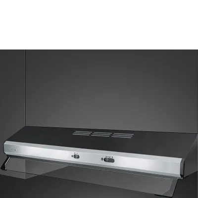 PRONTA CONSEGNA - Smeg Cappa aspirante semi-integrata KSEC91XE3 finitura inox/nero da 90 cm