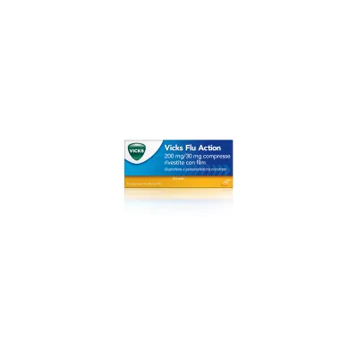 VICKS FLU ACTION 12 COMPRESSE 200+30MG