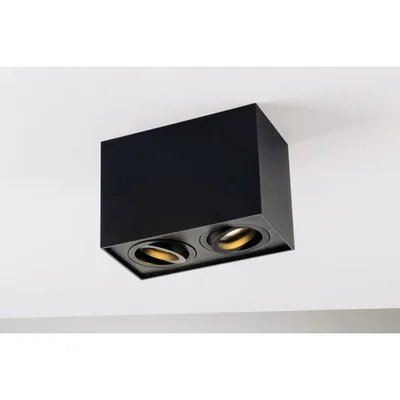 Plafoniera nero 2xgu10 17,8x12,5x9,6cm
