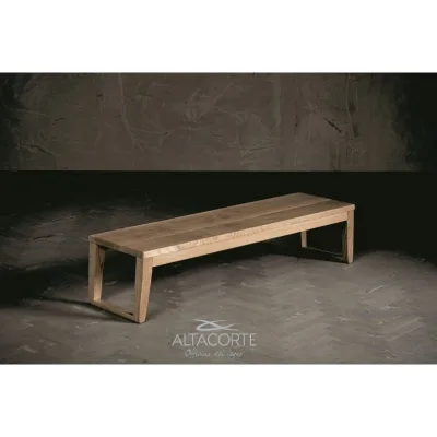 Altacorte Panca Clover con struttura in legno
