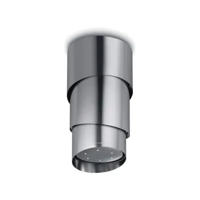 Faber Cappa a isola sospesa PAREO PLUS KL 345.0492.593 finitura acciaio inox da Ø50 cm