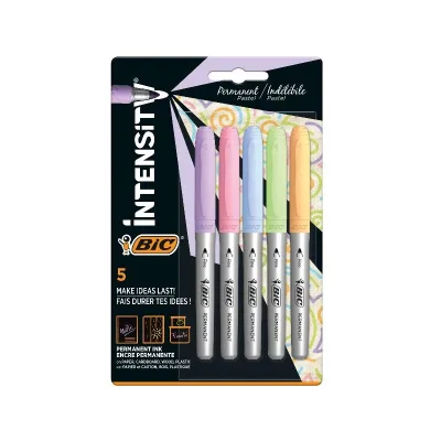 BIC CF5 MARCATORI PERM. ASSORT. PASTEL 999132