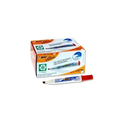 Pennarello Bic Velleda 1751 ECOlutions Pennarelli per lavagna bianca Punta a scalpello Corsa 3 mm 5,5 mm 904948 COLORE ROSSO