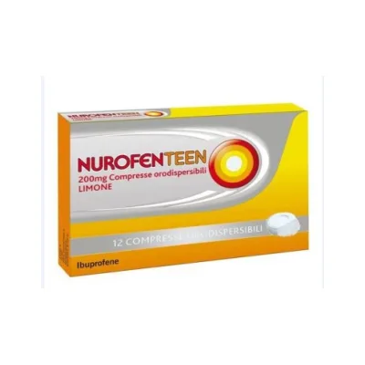 NUROFENTEEN 12 COMPRESSE OROSOLUBILE 200MG LIMONE