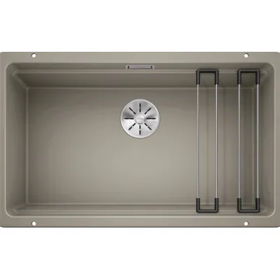 Blanco | Lavello una vasca ETAGON 700-U 1525174 finitura tartufo da 73x46 cm - Sottotop