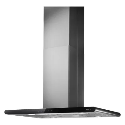 Elica Cappa a isola GALAXY ISLAND BLIX/A/90x45 PRF0017852B finitura acciaio inox e vetro nero da 90 cm