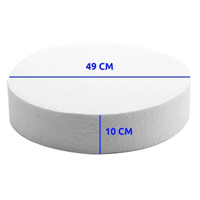 Dischi di polistirolo per torte Ø 49cm - densità kg 15