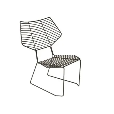 Horm Poltroncina da giardino Alieno Peacock art. CM8936 con struttura in metallo