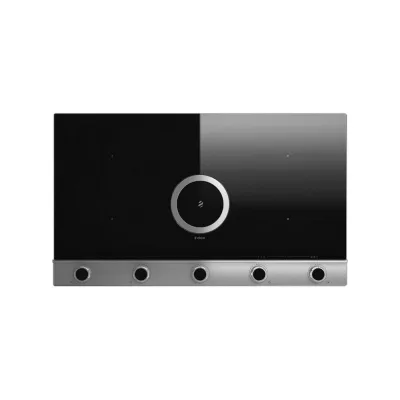 PRONTA CONSEGNA - Elica Piano cottura a induzione con cappa aspirante integrata NIKOLATESLA UNPLUGGED BL/IX/A90 PRF0184547 in vetro nero da 90 cm