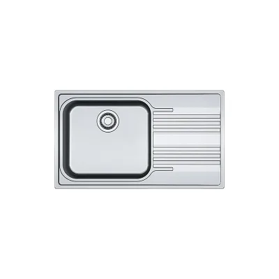 PRONTA CONSEGNA - Franke: Lavello una vasca con gocciolatoio a destra Smart SRX 611-86 LB 101.0356.881 finitura inox satinato da 86x50 cm