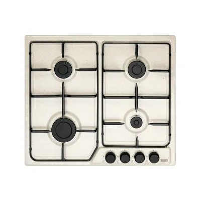 De Longhi Piano cottura a gas FFS 46 ASV finitura avena da 58 cm