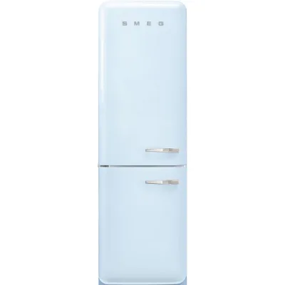 Smeg Frigorifero combinato con cerniere a sinistra a libera installazione FAB32LPB6 finitura azzurro da 60 cm
