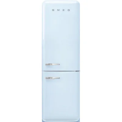 Smeg Frigorifero combinato con cerniere a destra a libera installazione FAB32RPB6 finitura azzurro da 60 cm