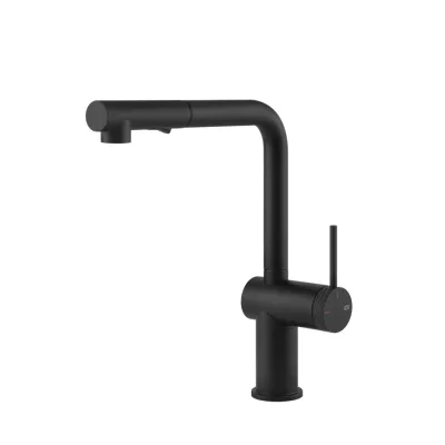 Gessi Miscelatore monocomando con doccetta estraibile Inedito Collection 60478 299 finitura Matte Black - IN PROMOZIONE FINO AL 6/07