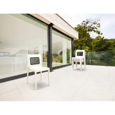 Siesta Sedia Hi-Tech Lucca-T art. 029 con struttura in termoplastica e scocca in termoplastica