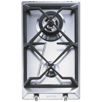 Smeg Piano cottura domino a gas SRV532GH3 finitura acciaio inox da 30 cm
