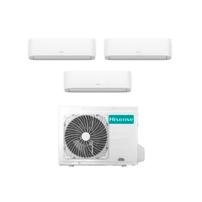 Climatizzatore Condizionatore Hisense Trial Split serie HI-COMFORT Inverter da 7000+7000+7000 Btu con 3AMW52U4RJC R-32 Wi-Fi Integrato 7+7+7 A++/A+