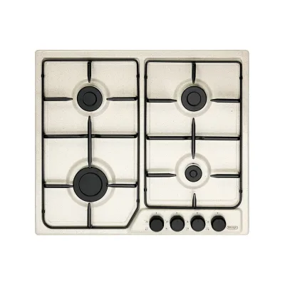 De Longhi Piano cottura a gas FFS 46 ASV finitura avena da 58 cm