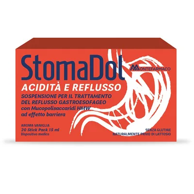 Stomadol Acidita Reflusso per Acidita e Reflusso 20 Stick Pack da 15ml