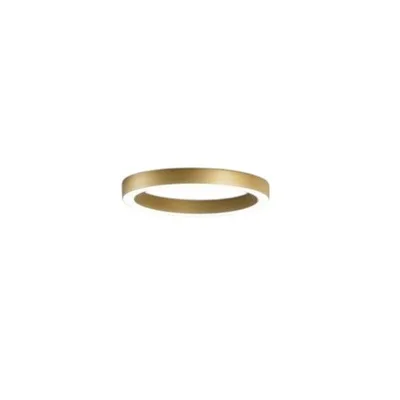 Plafoniera a struttura circolare oro in metallo, LED 80W, CCT, 80x8.5cm