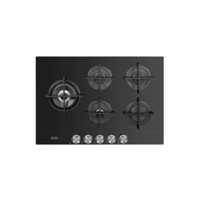De Longhi Piano cottura a gas NSL 575D NCM in vetroceramica nero da 75 cm