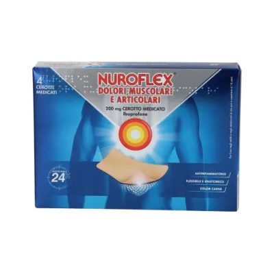 NUROFLEX DOLORI MUSCOLARI 4 CEROTTI 200MG