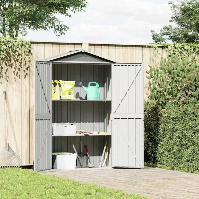 Ripara Slim — Capanno da giardino, grigio, 116x45x175 cm