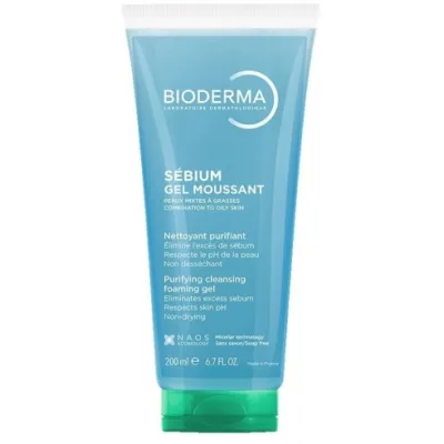 BIODERMA SEBIUM GEL MOUSSANT 200ML