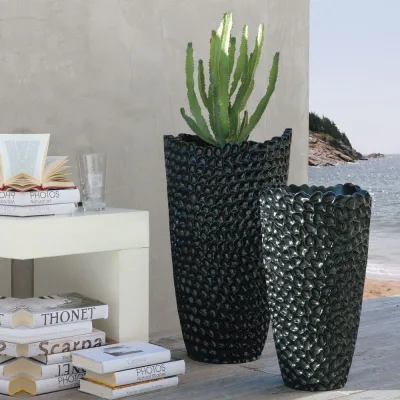 Adriani & Rossi Vaso a nido d'ape Nido in ceramica smaltata lucida