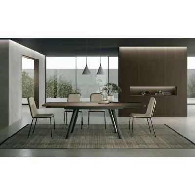 Sedit Tavolo allungabile Zen con struttura in metallo e piano a scelta - IN PROMOZIONE FINO AL 6/07