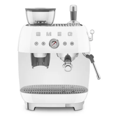 Smeg Macchina da caffè espresso manuale con macinacaffè EGF03WHEU finitura bianco - PROMOZIONE ATTIVA FINO AL 19/10