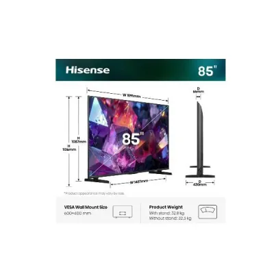 85 E79S PRO QLED 4K UHD VIDAA 144HZ 85E79S-PRO