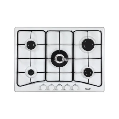 PRONTA CONSEGNA - De Longhi Piano cottura a gas FFB 57 ASV finitura bianco da 68 cm