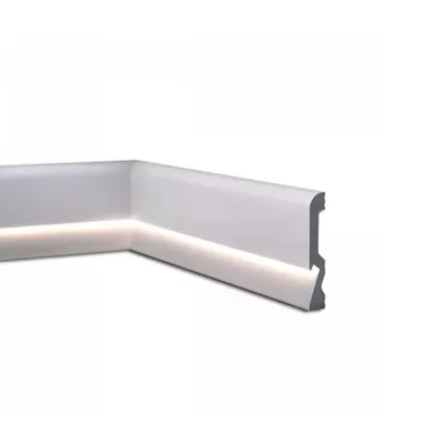 Battiscopa per led in duropolimero 2000x100x18mm