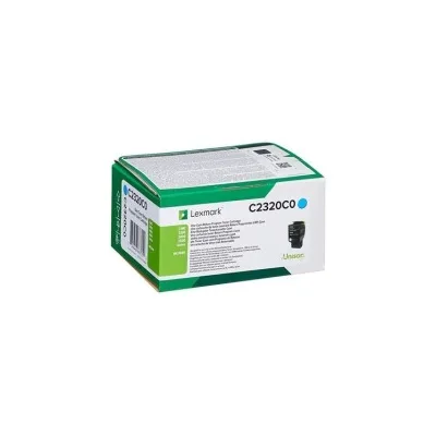 TONER ORIGINALE LEXMARK C2325 MC2325 C2320C0 CIANO 1K