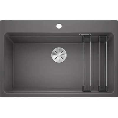 Blanco Lavello una vasca ETAGON 8 1525188 finitura grigio roccia da 78x51 cm - Sopratop