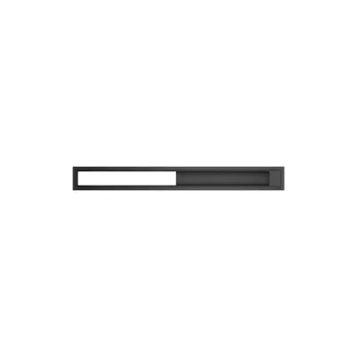 Barazza Canale attrezzato per cappa Lab Evolution 1CKI187N in acciaio inox nero opaco da 180 cm