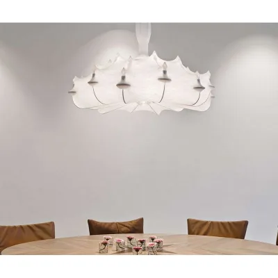 Flos Lampada a sospensione a luce diffusa Zeppelin 1 finitura bianco