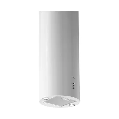 PRONTA CONSEGNA - Elica Cappa a isola TUBE PRO ISLAND WH MAT/A/43 PRF0090718B finitura bianco effetto soft touch da Ø43 cm