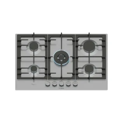PRONTA CONSEGNA - Bosch Piano cottura a gas PCQ7A5I95 finitura acciaio inox da 75 cm - Serie 6